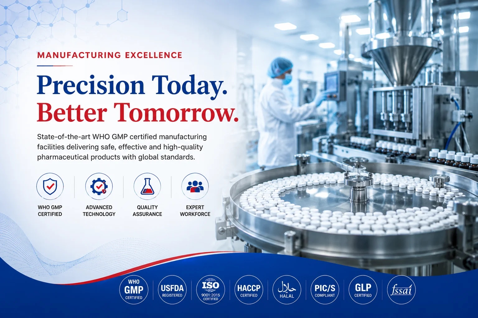 Advanced pharmaceutical manufacturing facility of Alpha Omega Pharmaceuticals