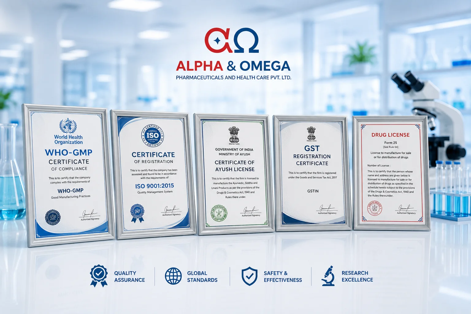Pharmaceutical certifications and quality assurance standards